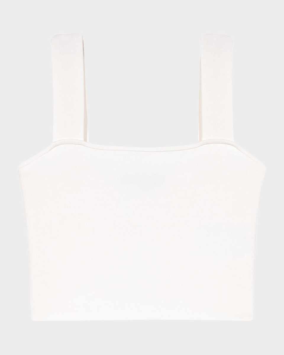 Maclyna Warp Knit Crop Top